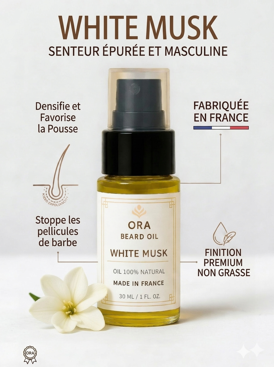 Huile à barbe - White Musk